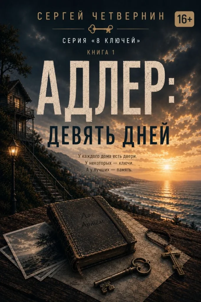 Обложка книги «Адлер: девять дней» — Сергей Четвернин, серия «8 ключей»